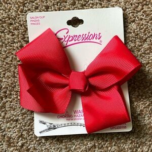 Girl’s Red Hair Bow